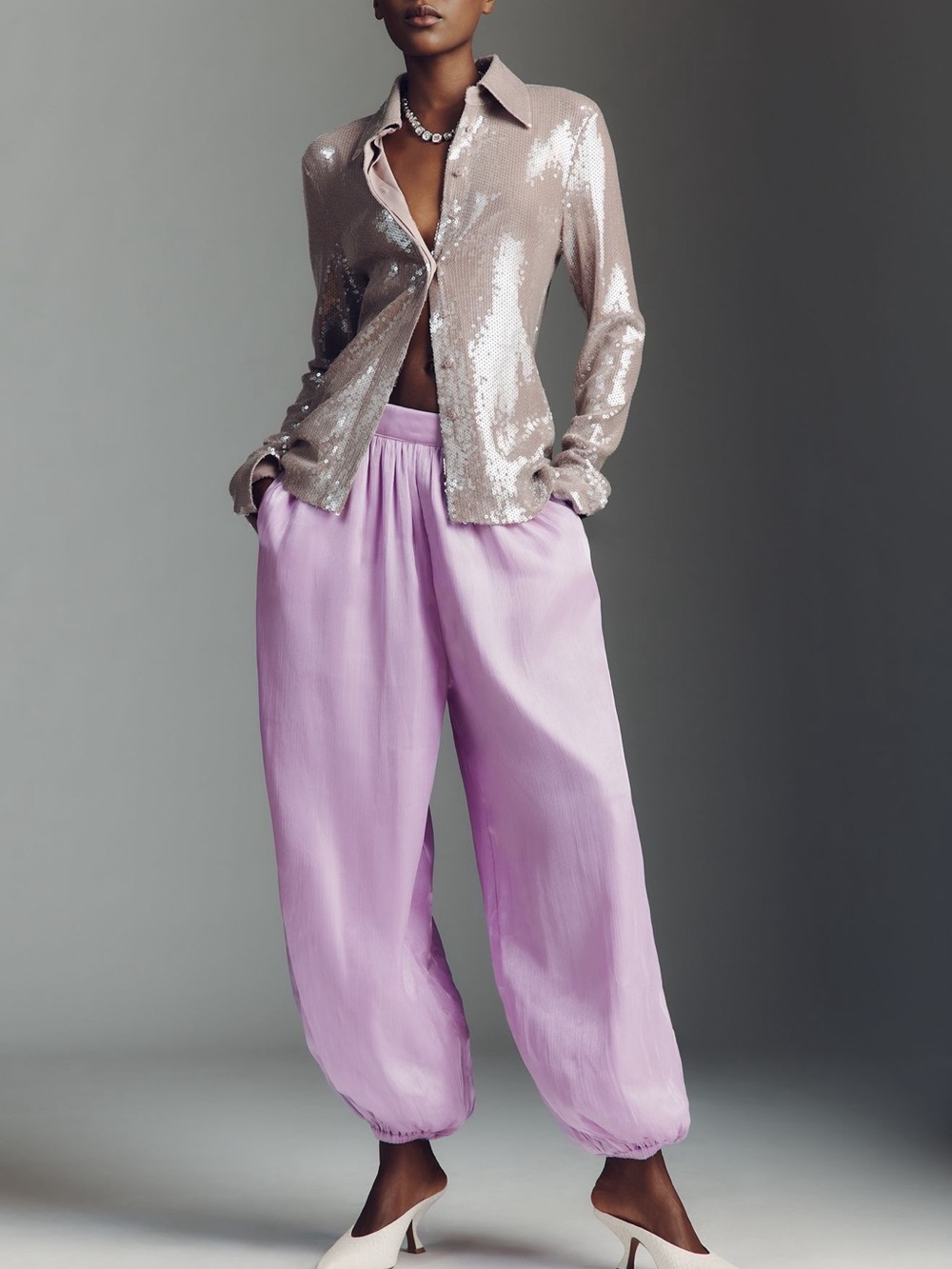 Anthropologie MAEVE high-waisted Balloon Pants Joggers WITH POCKETS NWT